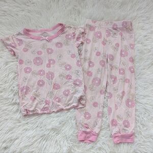 Milkberry 3T Bamboo Pink Floral Set Pajamas